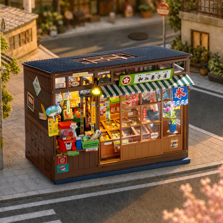Nostalgic Corner Shop – DIY Miniaturní domeček | Robotime