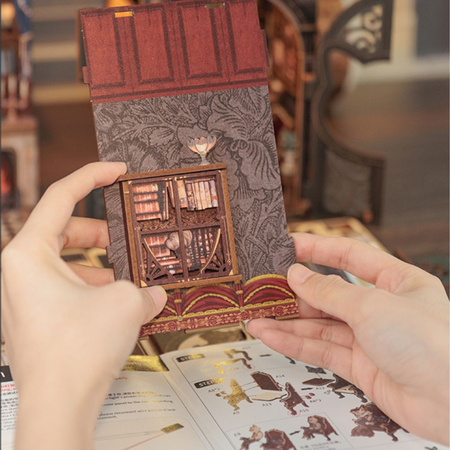 DIY Book Nook - Count Cat's Study | Cutebee Miniaturní dům