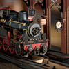 Steam Journey – 3D puzzle Robotime, parní lokomotiva (405 dílků)