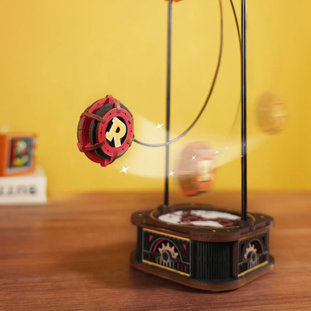 Sky Captain, kyvadlové letadlo – 3D puzzle ROKR, balanc – kyvadlový pohyb
