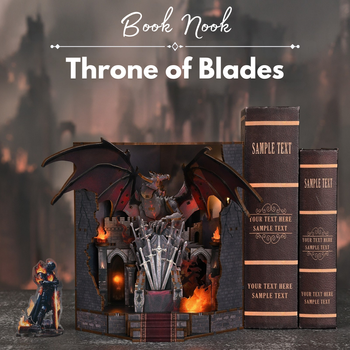 DIY Book Nook - Throne of Blades | Minicity Miniature House