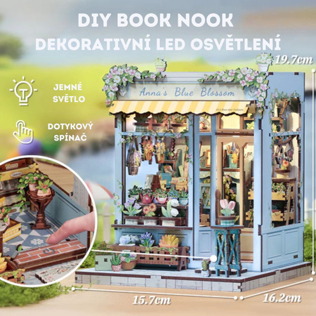 DIY Book Nook - Anna's Blue Blossom | Cutebee