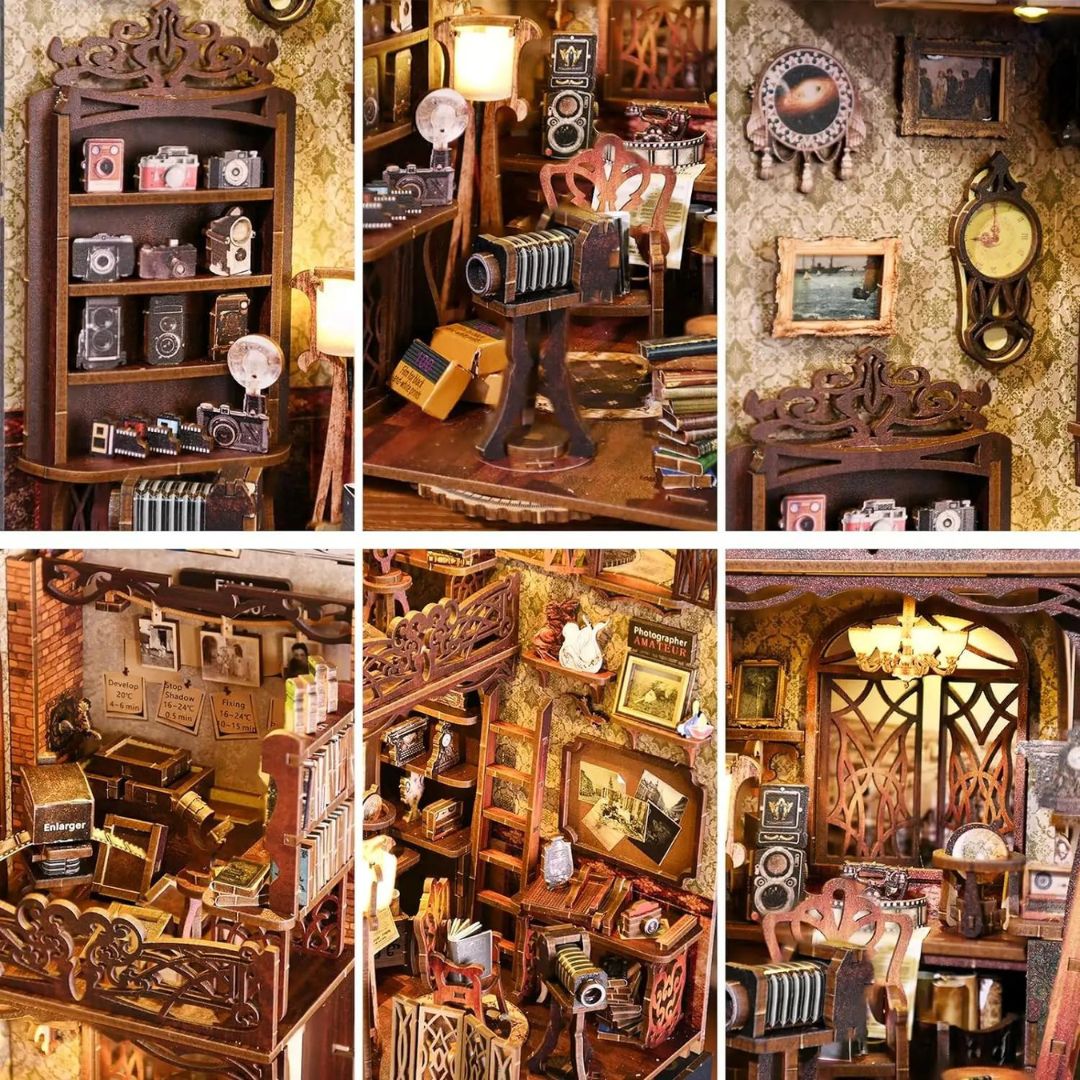 Tajemství temné komory – DIY Book Nook - Fotostudio
