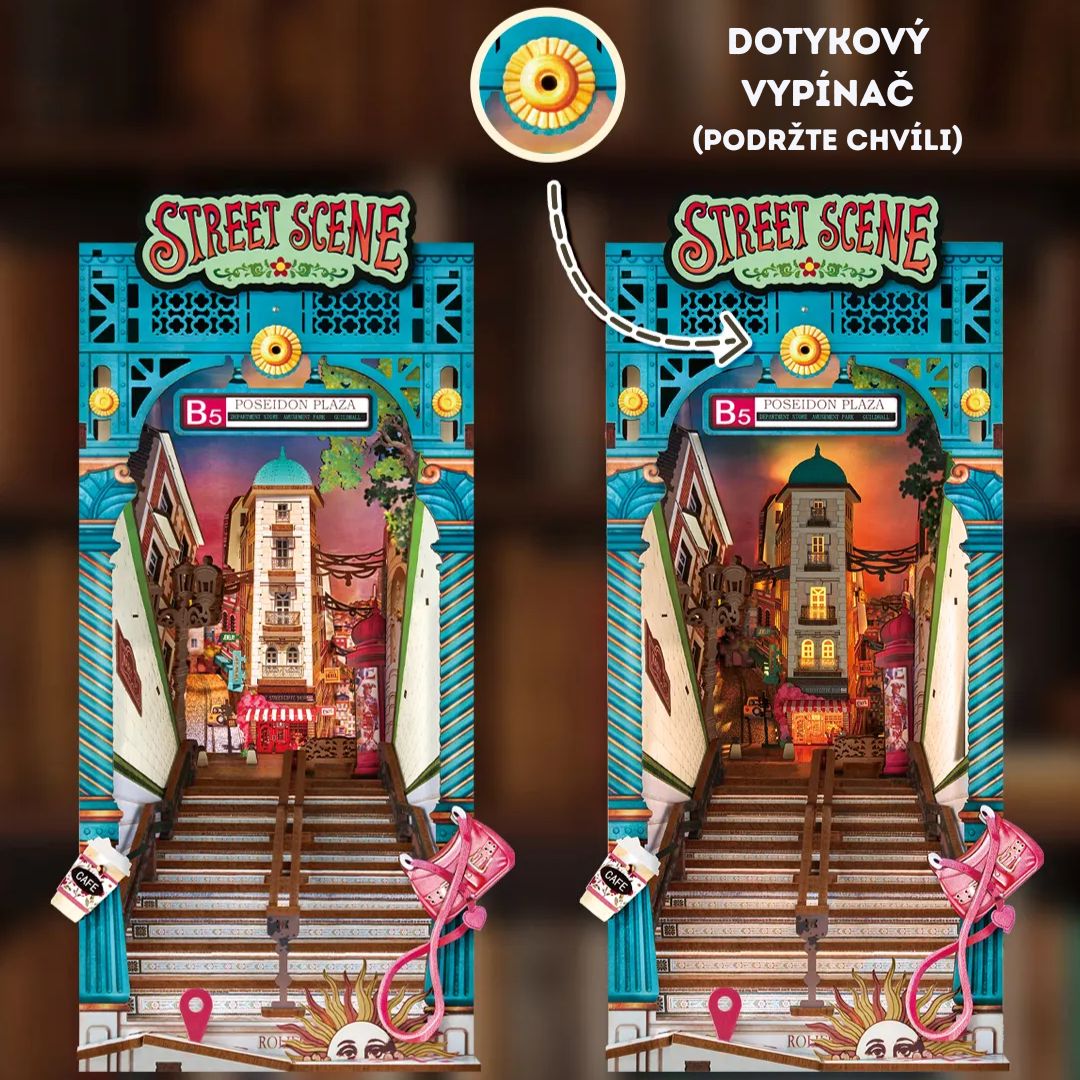 Dokonalá ozdoba knihovny – DIY Book Nook - Street Series | Rolife