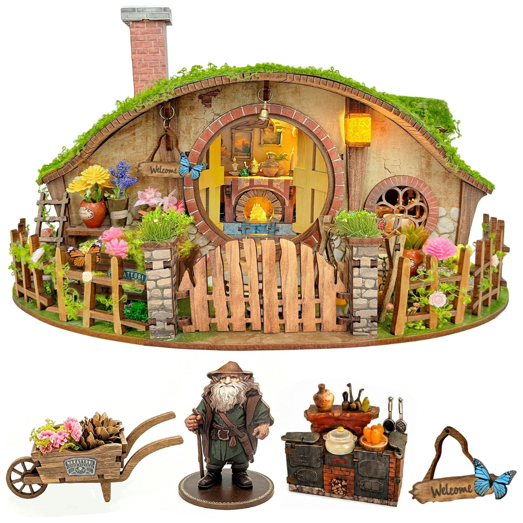 Kulaté dveře, které opravdu fungují – Magic Ring House – DIY Book Nook Joincon | 3D puzzle Dárek
