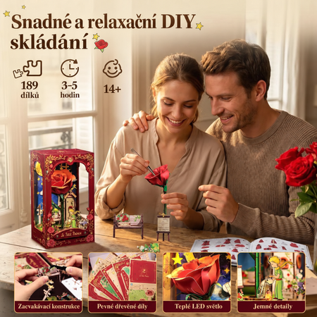 My One and Only Rose – DIY Book Nook CuteBee | 3D puzzle Dárek
