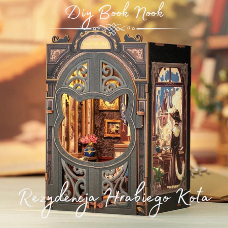 DIY Book Nook Vánoční sada - Rezidence hraběte Kocoura | Cutebee Miniaturní domeček
