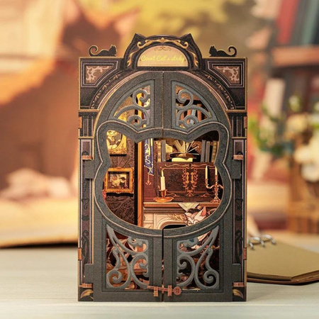 DIY Book Nook - Count Cat's Study | Cutebee Miniaturní dům