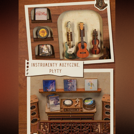 DIY Book Nook Vánoční sada - Secret Rhythm | Cutebee Miniaturní domeček