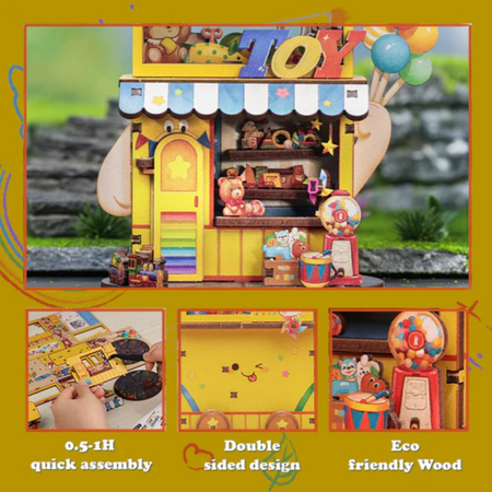 Dřevěná stavebnice Puzzle 3D - Obchod s hračkami