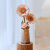 Oranžová gerbera – 3D puzzle Rowood, dřevěná květina DIY
