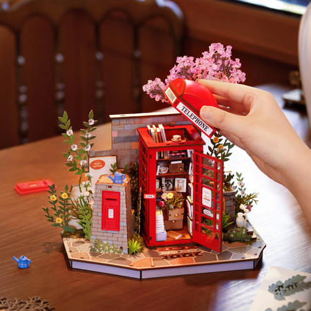 Dřevěná sada puzzle 3D - Blossom Book Booth | Rolife