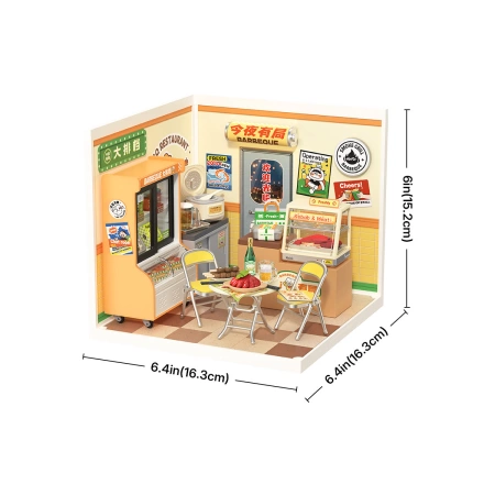 Mini 3D House - Night Out Food Stall | Rolife