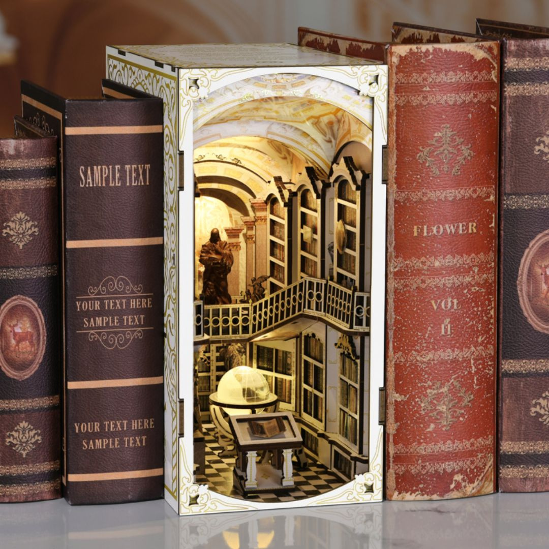 DIY Book Nook - Knihovna bohů Library of Gods | MiniCity – nápad na dárek