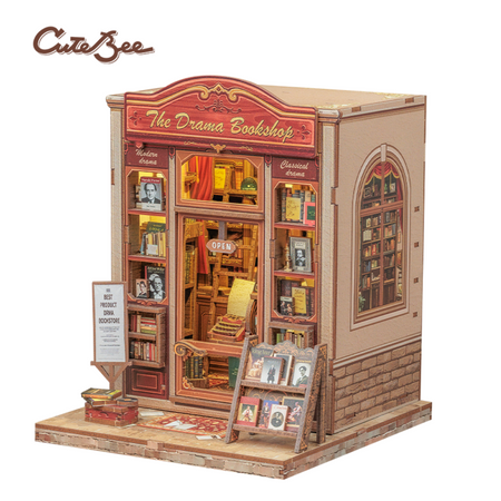 DIY Book Nook - Drama Bookshop | Cutebee