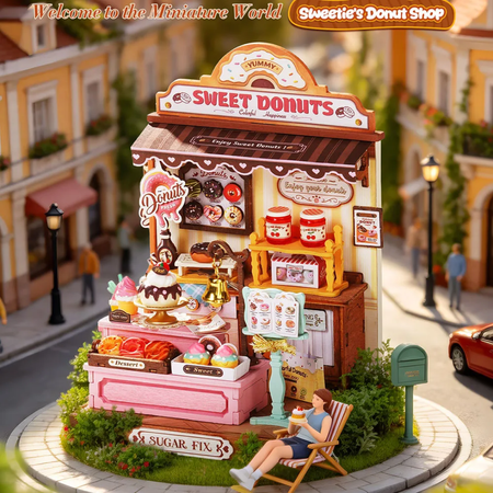 Mini domeček 3D - Sweetie’s Donut Shop | Rolife