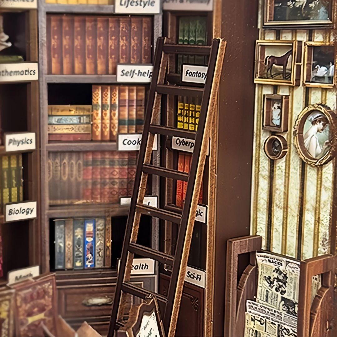 Výklad, který vypráví příběh – DIY Book Nook - Hoggor Bookstore | Joincoin