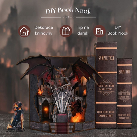 DIY Book Nook - Throne of Blades | Minicity Miniature House