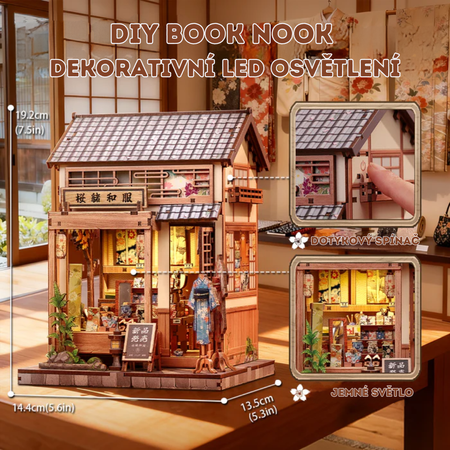 DIY Book Nook - Sakura Kimono Shop | Cutebee