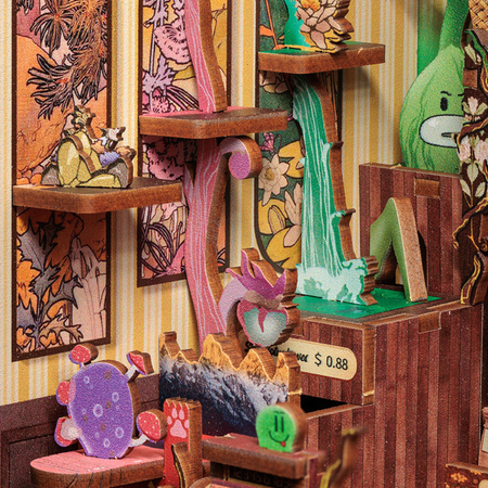 DIY Book Nook - Fantastic Garden Shop Nová verze | Cutebee Miniaturní domek