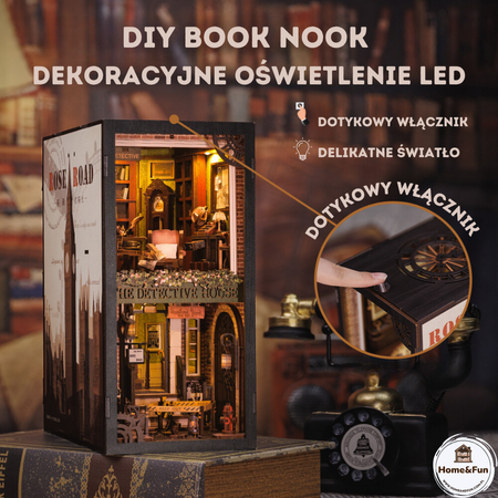 DIY Book Nook Vánoční sada - Detektivní kancelář | Cutebee Miniaturní domeček