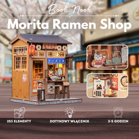 Vánoční sada Book Nook - Morita Ramen Shop | Cutebee Miniaturní domeček