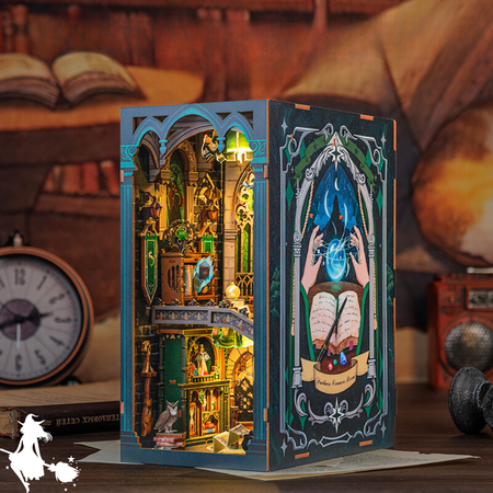 DIY Book Nook - Darkness Common Room |  Puzzle 3D