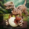 Dřevěná sada Puzzle 3D - Velociraptor | Rokr gift dřevěné puzzle