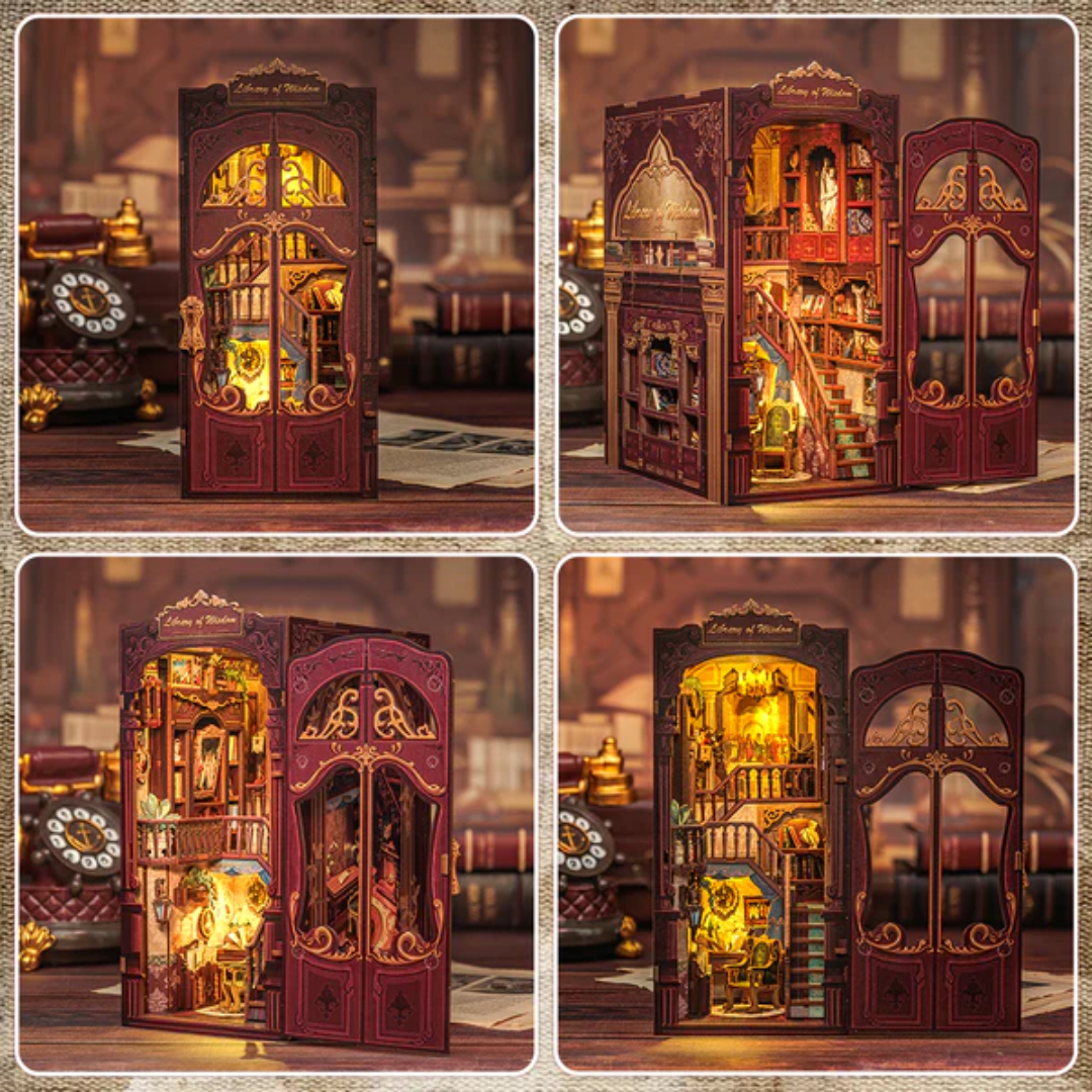 Renesance ve vaší dlani – DIY Book Nook - Library Of Wisdom | Cutebee