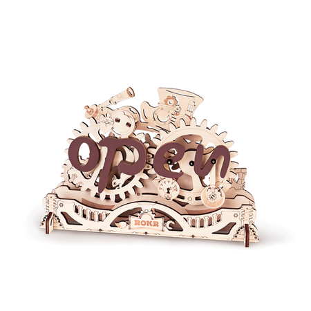 Dřevěná sada Puzzle 3D - otevřená/zavřená | ROKR