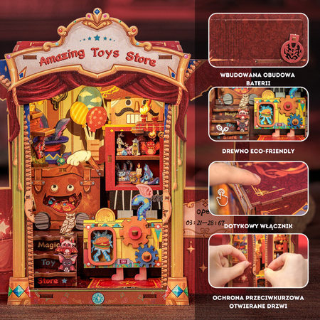 Vánoční sada Book Nook - Uncommon Toy Shop | Cutebee