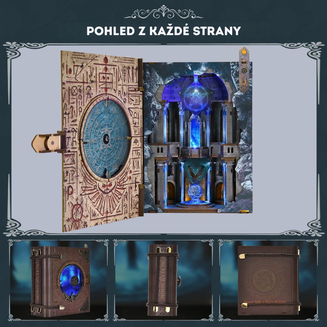 Scéna, která ožije na polici – DIY Book Nook - Kouzelný kruh | Minicity Miniature House