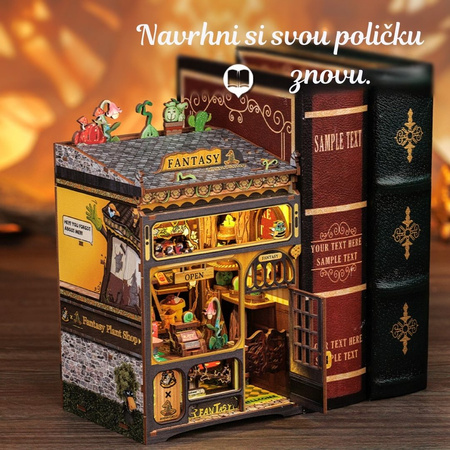 DIY Book Nook - Fantastic Garden Shop Nová verze | Cutebee Miniaturní domek