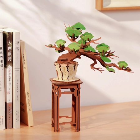 Dřevěná sada Puzzle 3D - Bonsai | Rolife