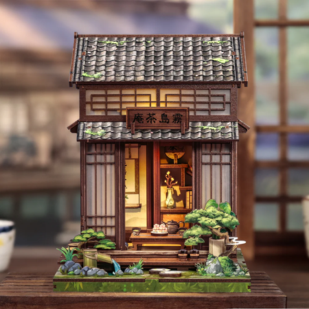 DIY Book Nook - Kirishima Cha-an Cutebee Puzzle 3D