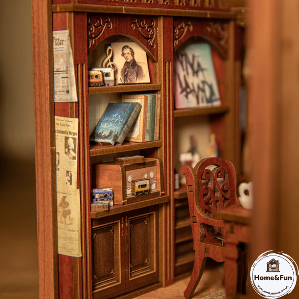 Precizní řemeslná práce – DIY Book Nook - Secret Rhythm | Cutebee Miniaturní domeček