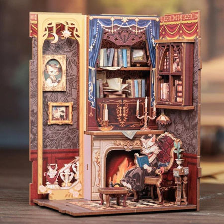 DIY Book Nook - Count Cat's Study | Cutebee Miniaturní dům