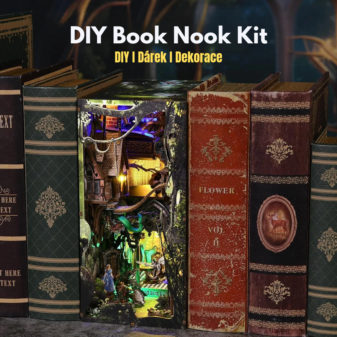 DIY Book Nook - Králičí nora (Alenka v říši divů) | MiniCity – nápad na dárek