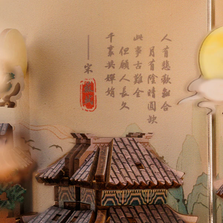 Diy Book Nook - Život Su Dongpo | Cutebee Miniaturní dům