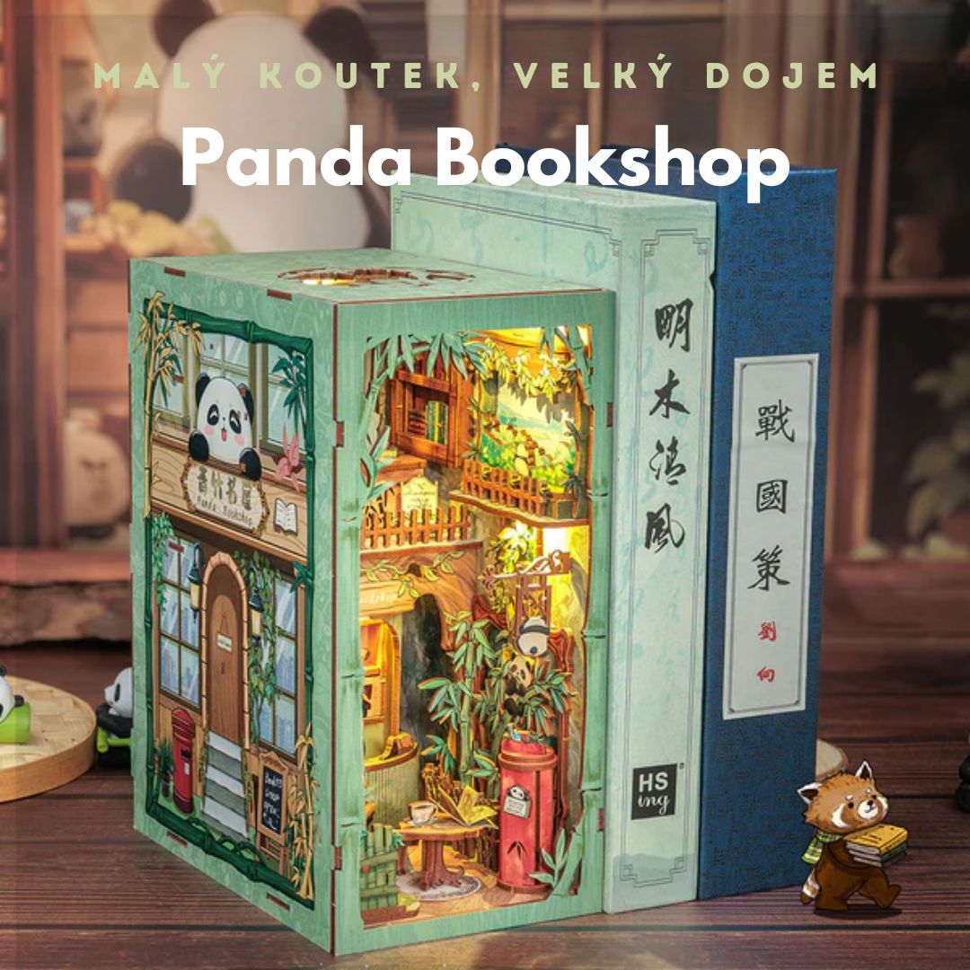 DIY Book Nook - Knihkupectví Panda | Cutebee – nápad na dárek