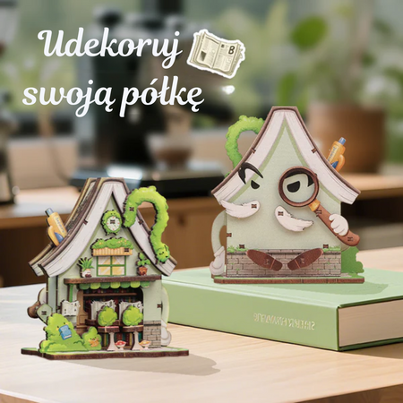 Dřevěná stavebnice Puzzle 3D - Knihkupectví