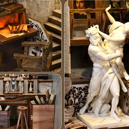 DIY Book Nook – Sochařský ateliér