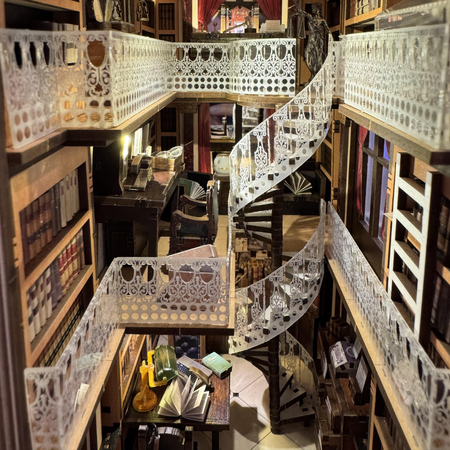 DIY Book Nook - Právnická knihovna Law Library | MiniCity