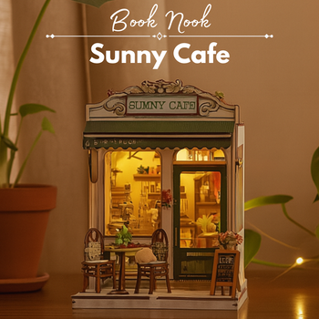 DIY Book Nook - Slunečná kavárna | Cutebee