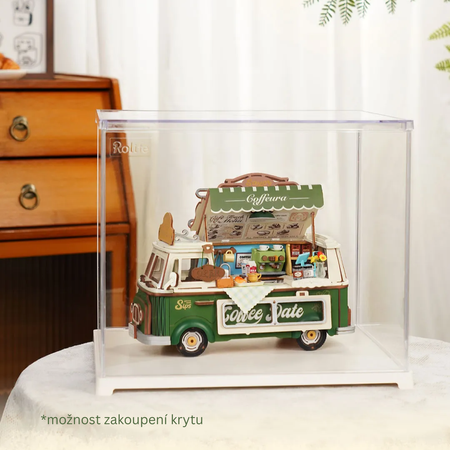 Coffee Truck Leo's – 3D puzzle Rolife, pojízdná kavárna s LED