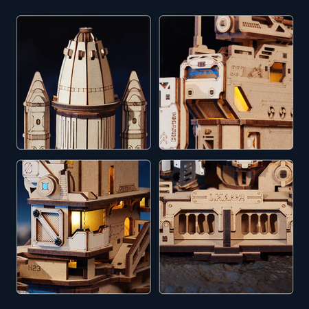 Dřevěná stavebnice Puzzle 3D - Space Shuttle | Rolife ROKR