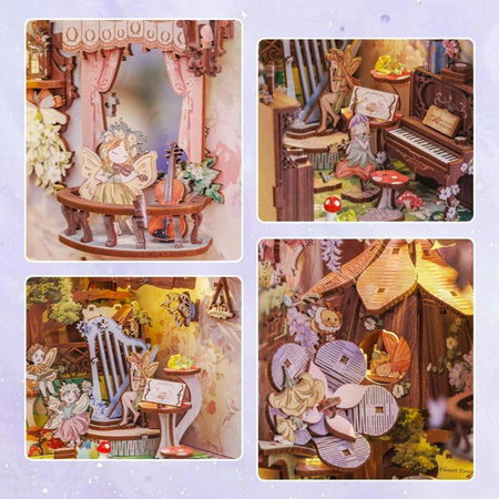 DIY Book Nook - Koncert v lese | Cutebee