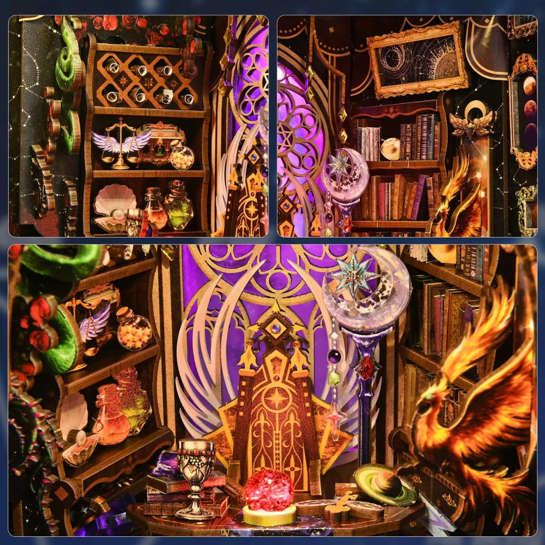 Knihovna astrologa – DIY Book Nook - Mystic Zodiac