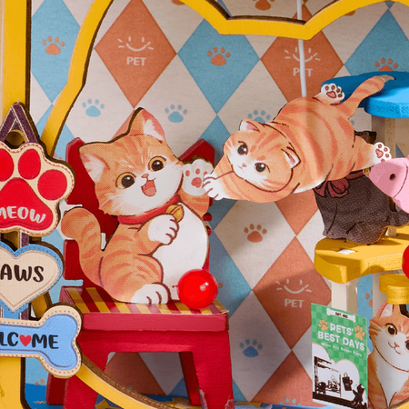 Pawfect Pet Shop - Dřevěná sada puzzle 3D | Rolife