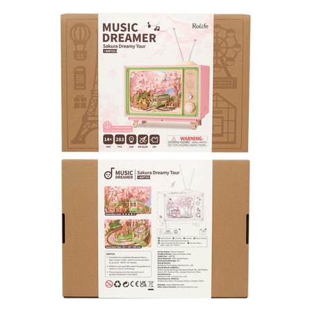 Dřevěná sada Puzzle 3D - Sakura Dream Tour | Rolife